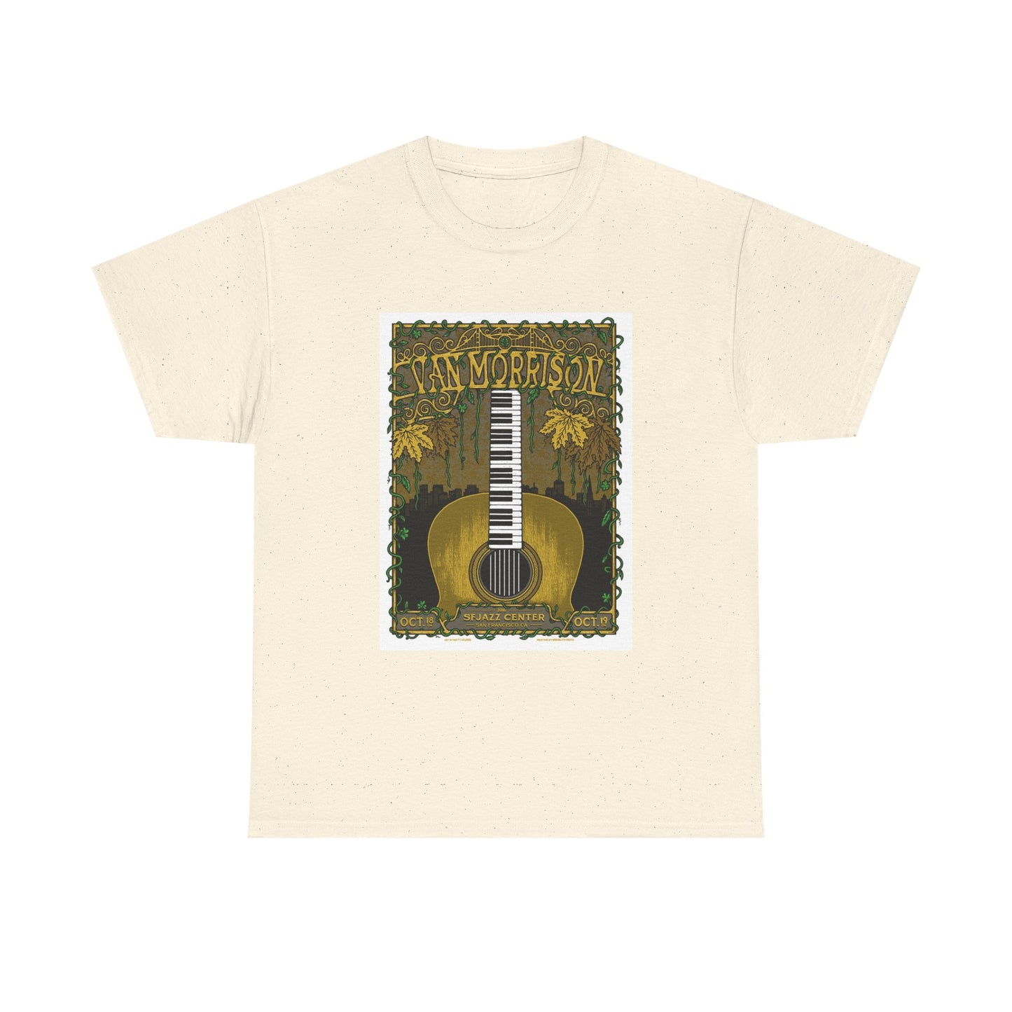 Van Morrison Tshirt Classic Rock Merch Graphic Retro Unisex Heavy Cotton Tee