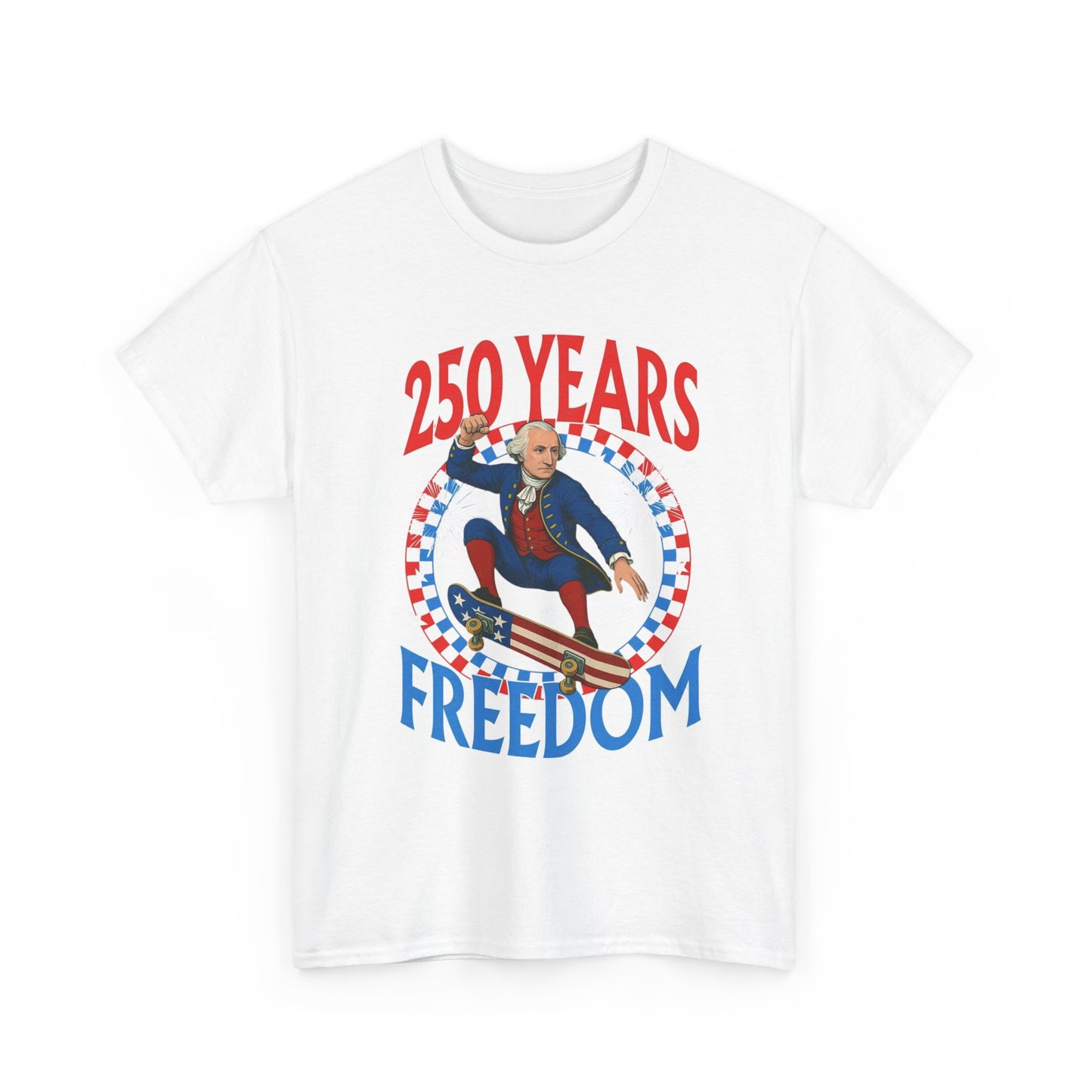 July 4th American Flag 250 Years Graphic T Shirt Unisex Cotton Tee NEW