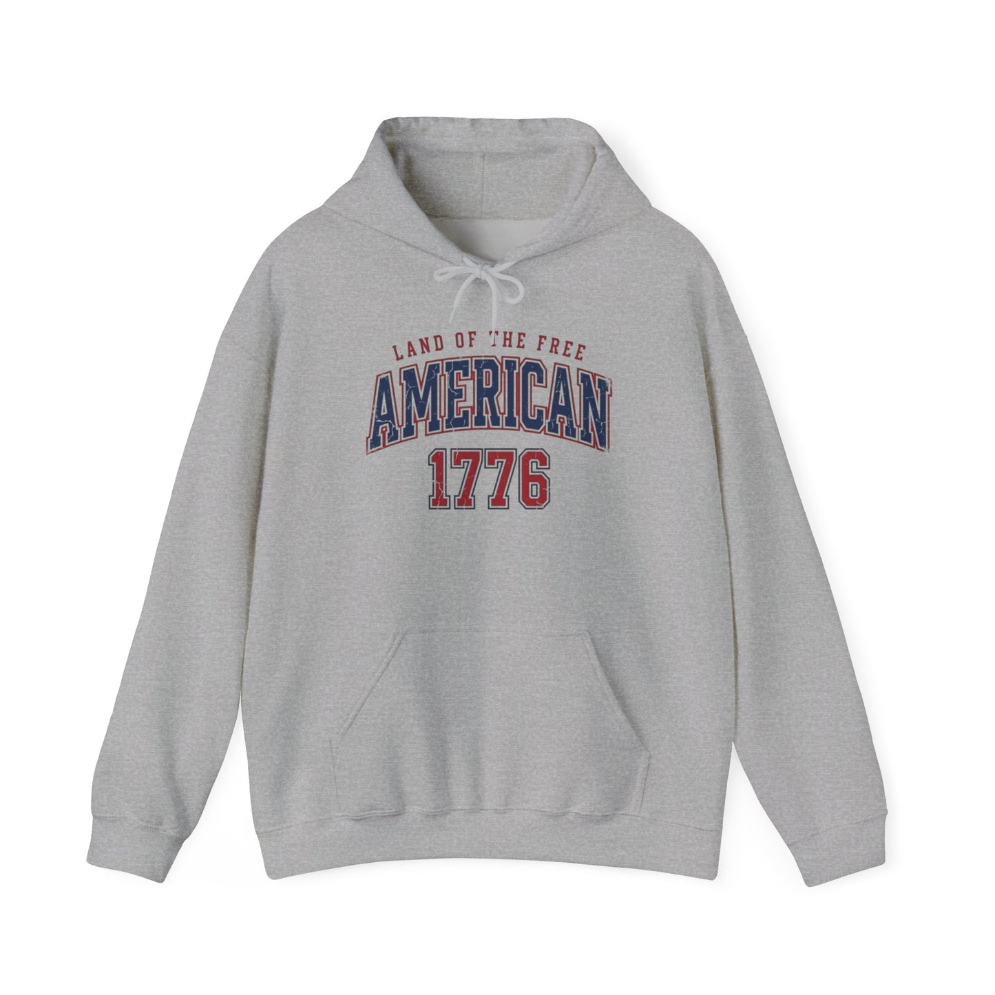America Land Of The Free Graphic Hoodie Men's Heavy Blend™ Hooded Sweatshirt