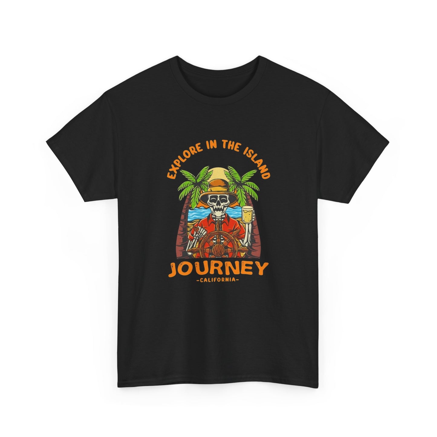 Explore The Island California Graphic T Shirt Unisex Heavy Cotton Tee New Gift