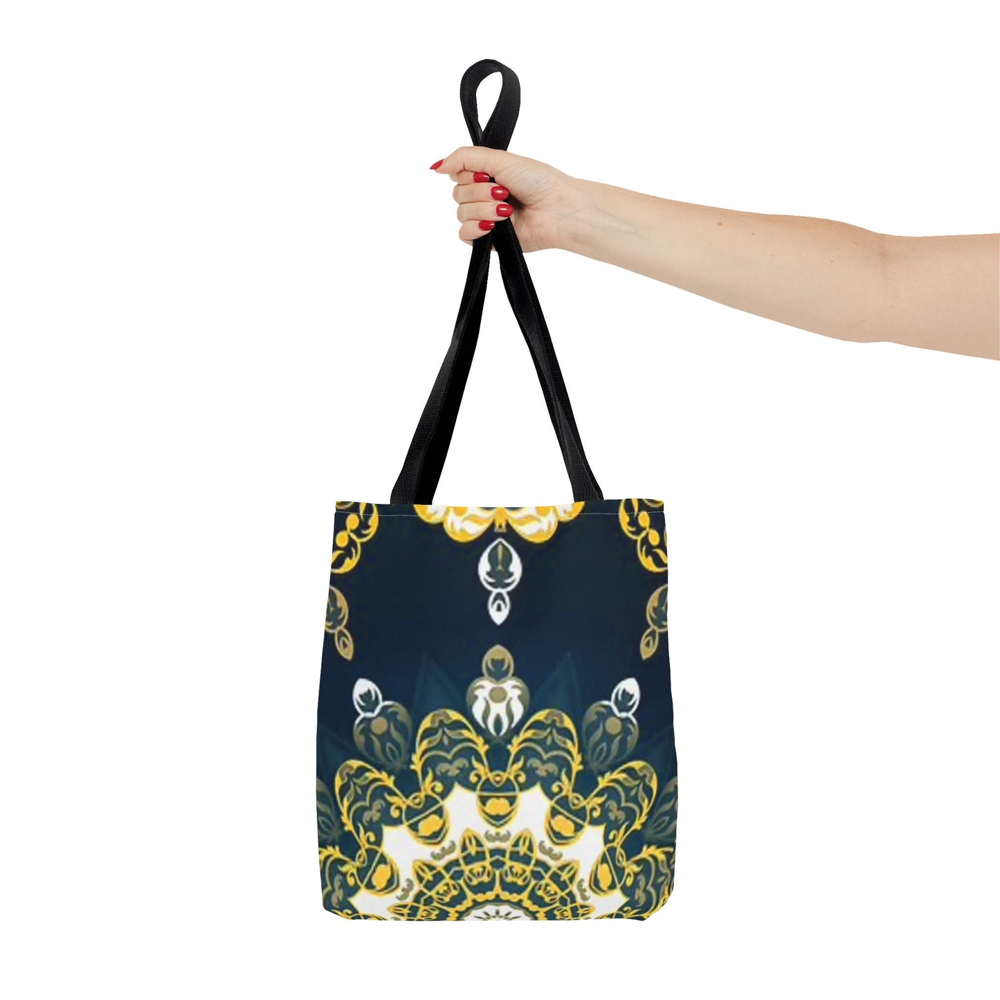 Navy And Gold Pattern Multi Color BRAND NEW MODERN Tote Bag (AOP)