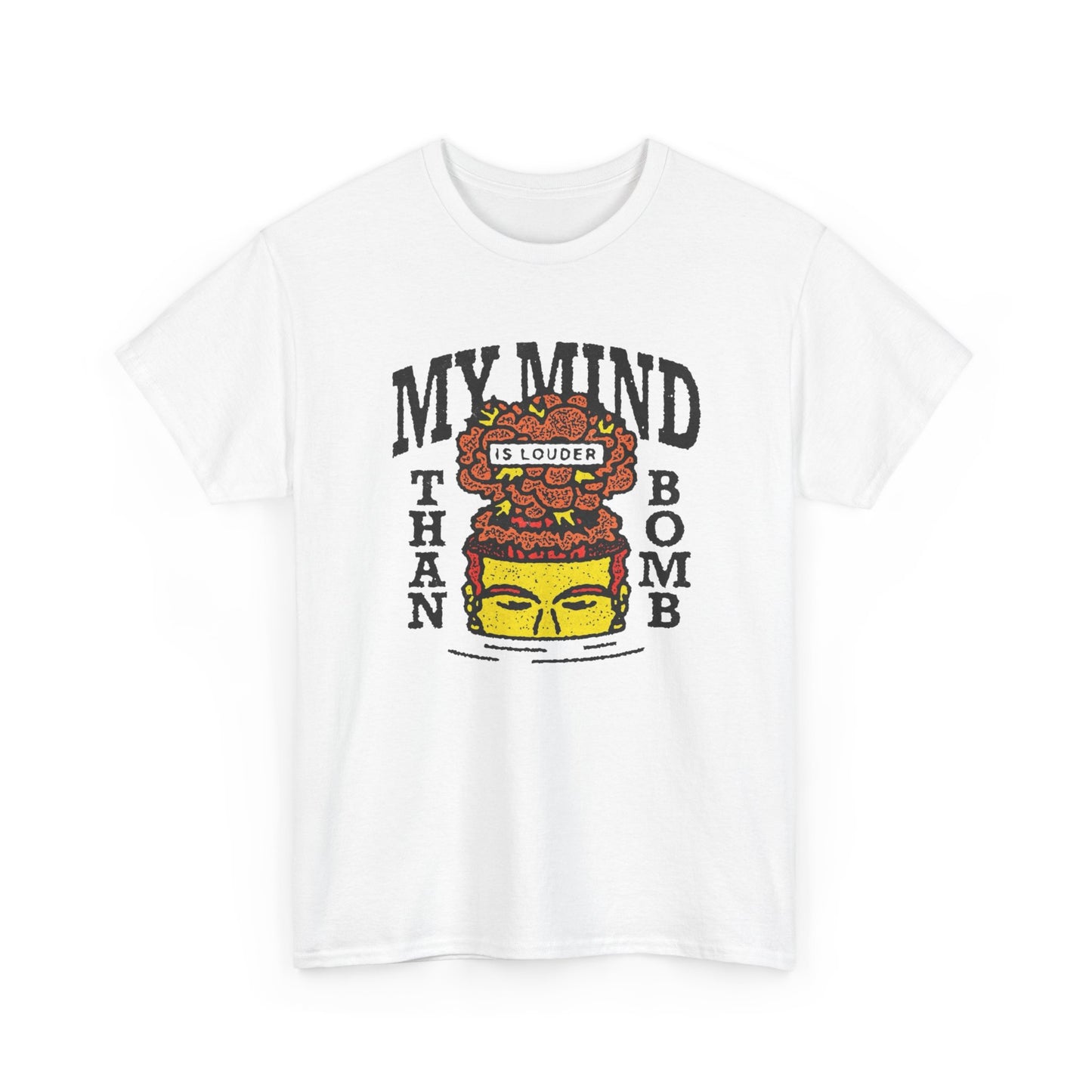Loud Mind Graphic T Shirt ADULT NEW Unisex Heavy Cotton Tee