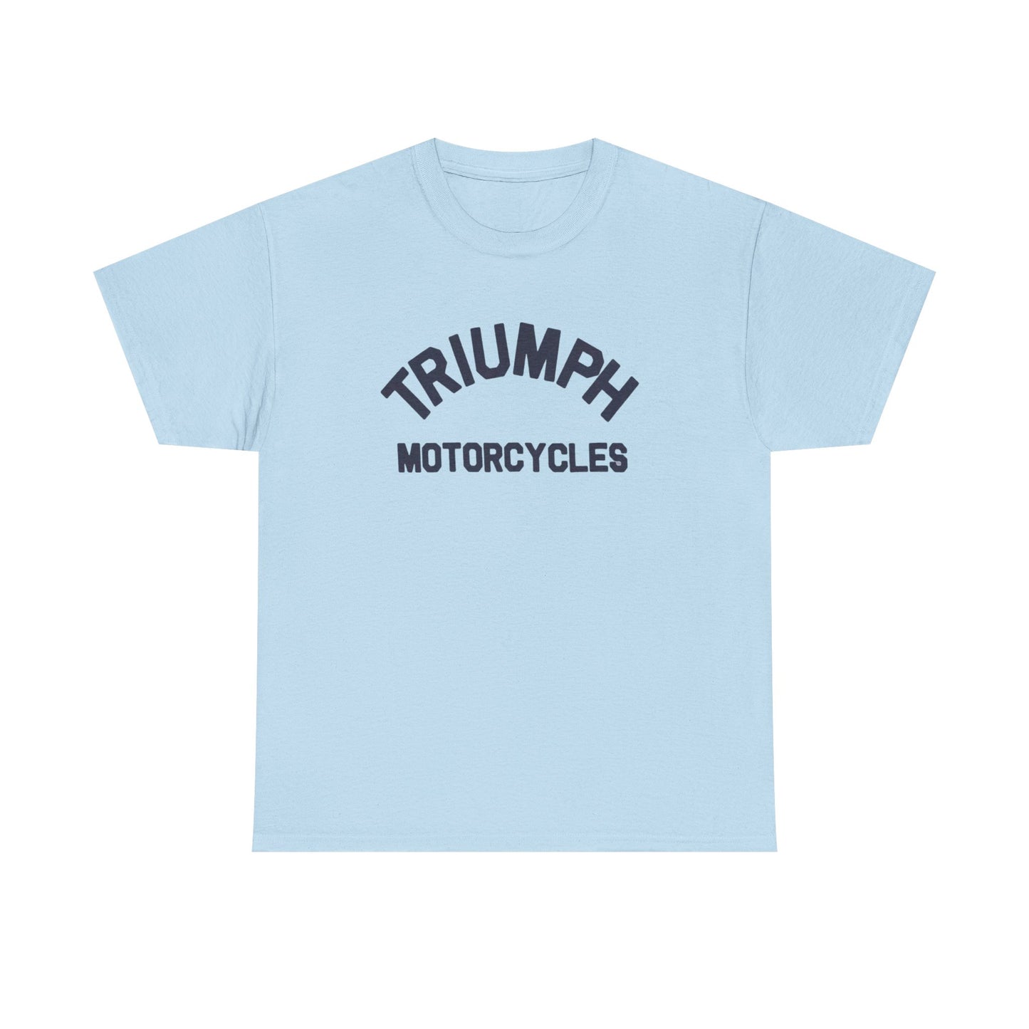 Triumph Motorcycles Tshirt Vintage Logo Classic Fit Unisex Heavy Cotton Tee