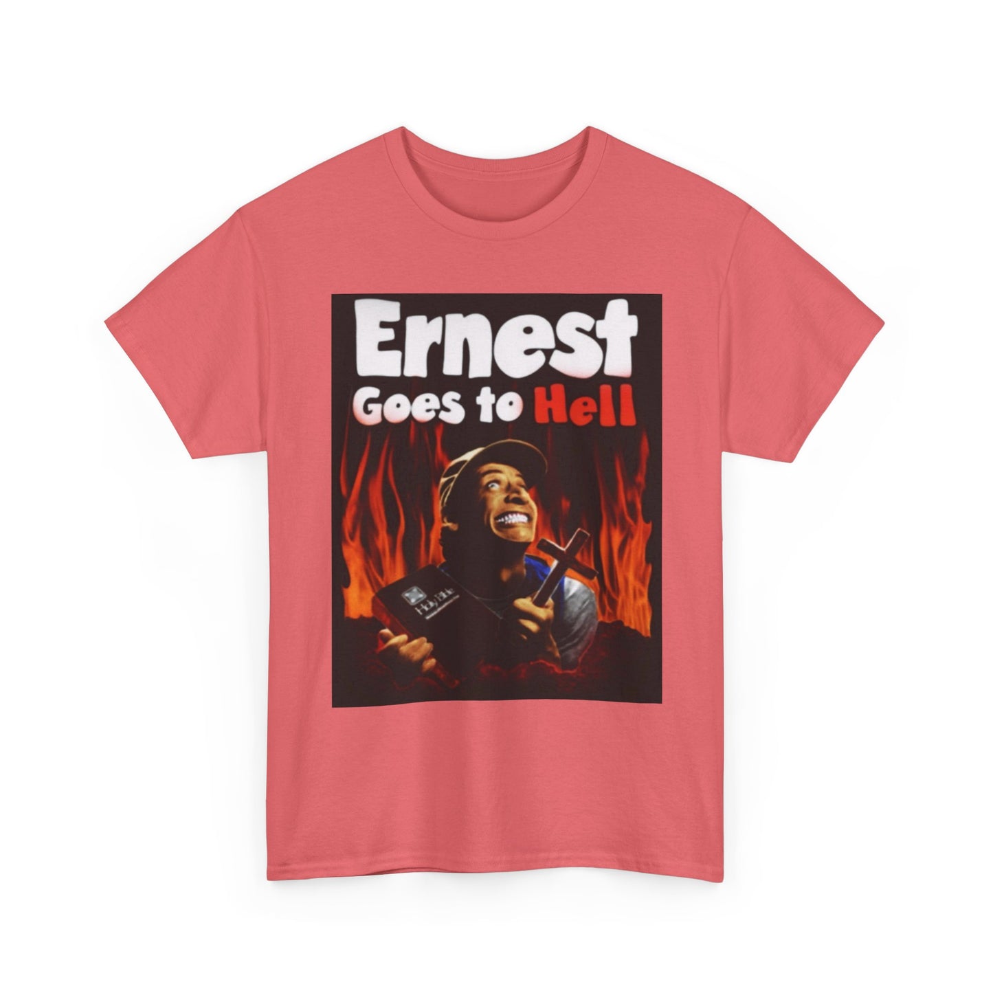 Ernest Goes To Hell Graphic T Shirt Funny Vintage Poster Unisex Heavy Cotton Tee