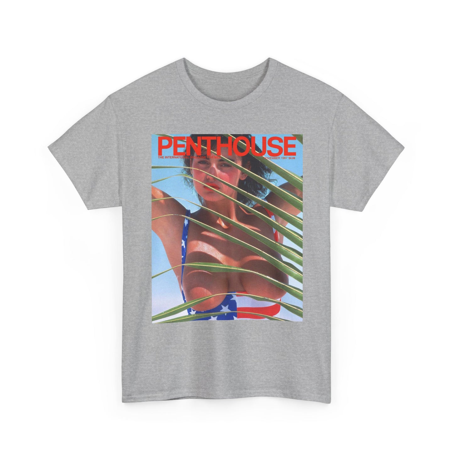 Penthouse Magazine Graphic T Shirt Vintage Retro Apparel Heavy Cotton Tee