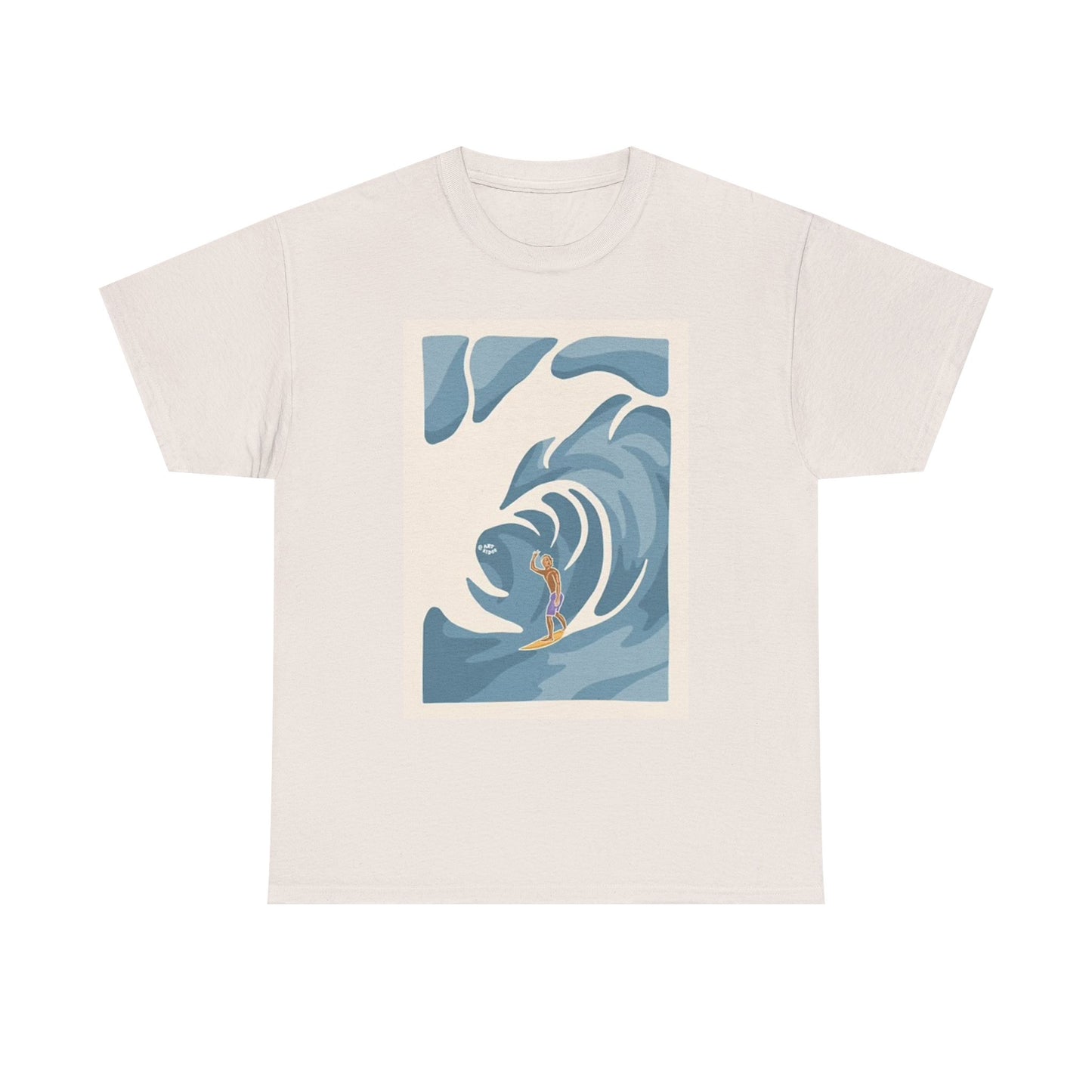 Surfing Graphic T Shirt Vintage Hawaii Unisex Heavy Cotton Tee