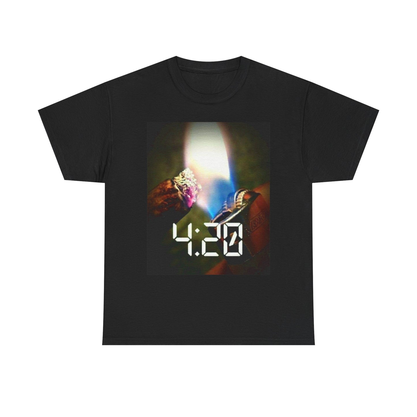 Spark Up 420 T Shirt Unisex Heavy Cotton Vintage Gift NEW