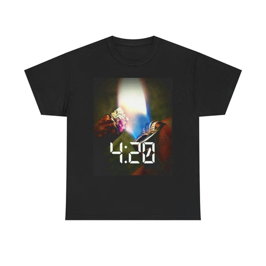 Spark Up 420 T Shirt Unisex Heavy Cotton Vintage Gift NEW