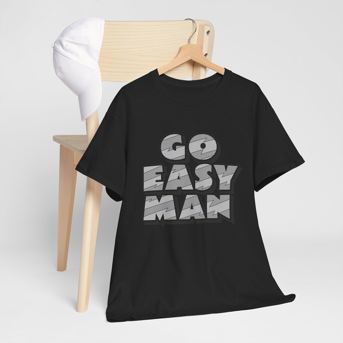 Go Easy Man Graphic T Shirt Unisex Heavy Cotton Tee