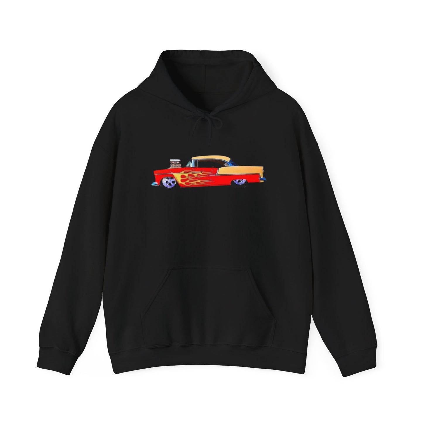 57 Chevy Hotrod Vintage Graphic Hoodie NEW Unisex Heavy Hooded Sweatshirt