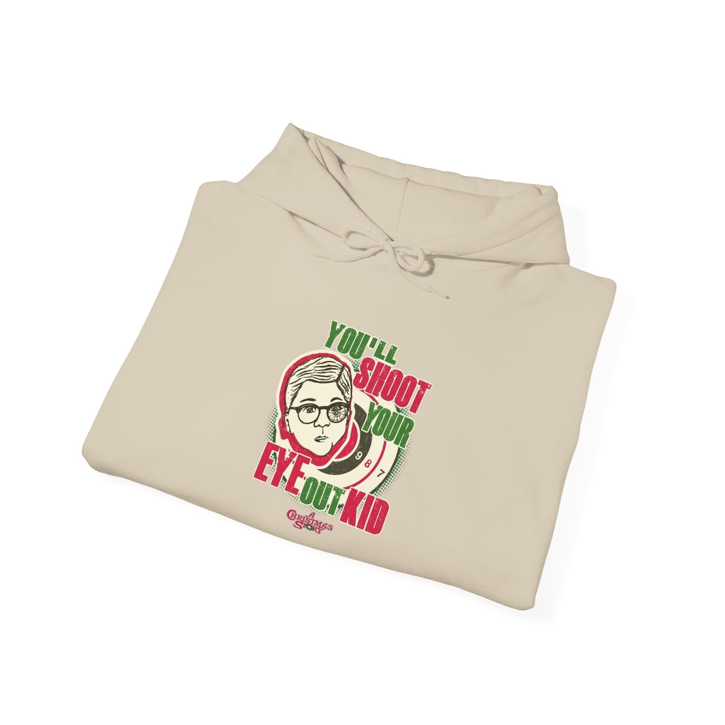 A Christmas Story Retro Graphic Hoodie Unisex Heavy Blend™ Hooded Sweatshirt