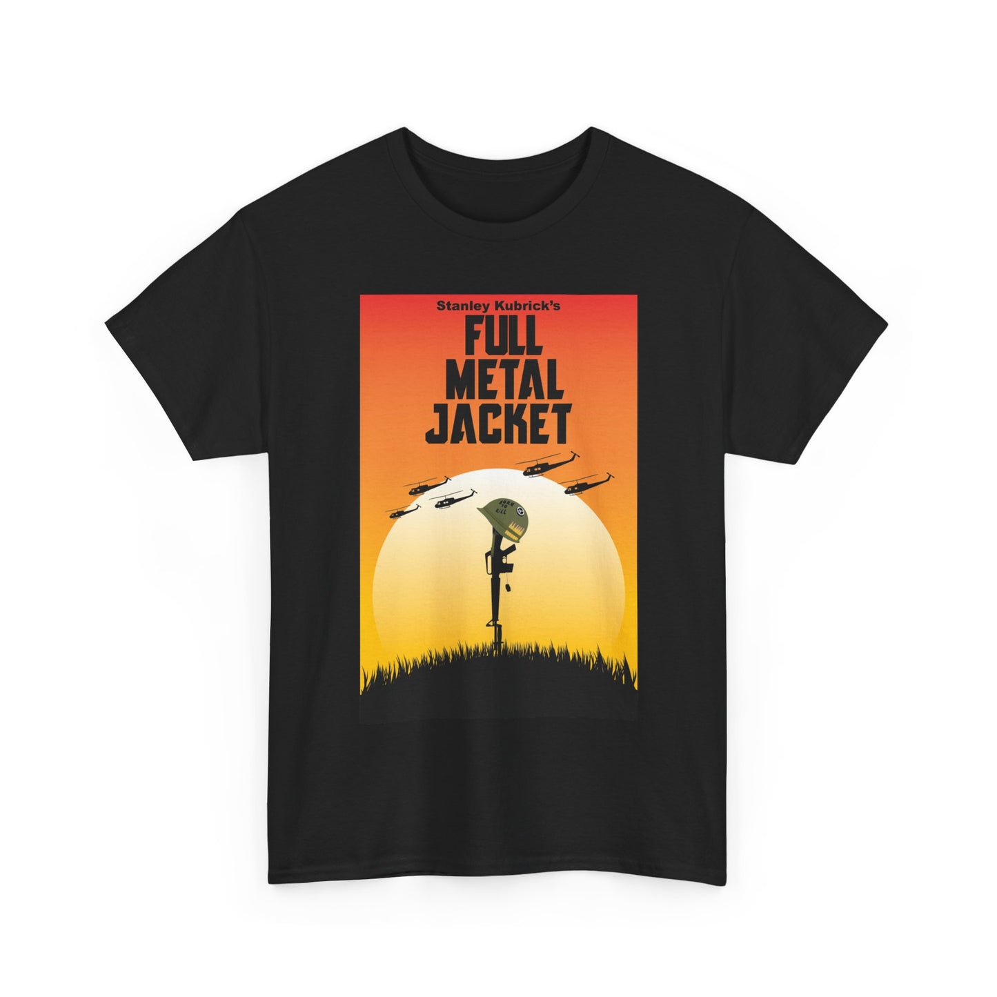 Full Metal Jacket Poster Shirt Vintage Retro Vietnam Unisex Heavy Cotton Tee