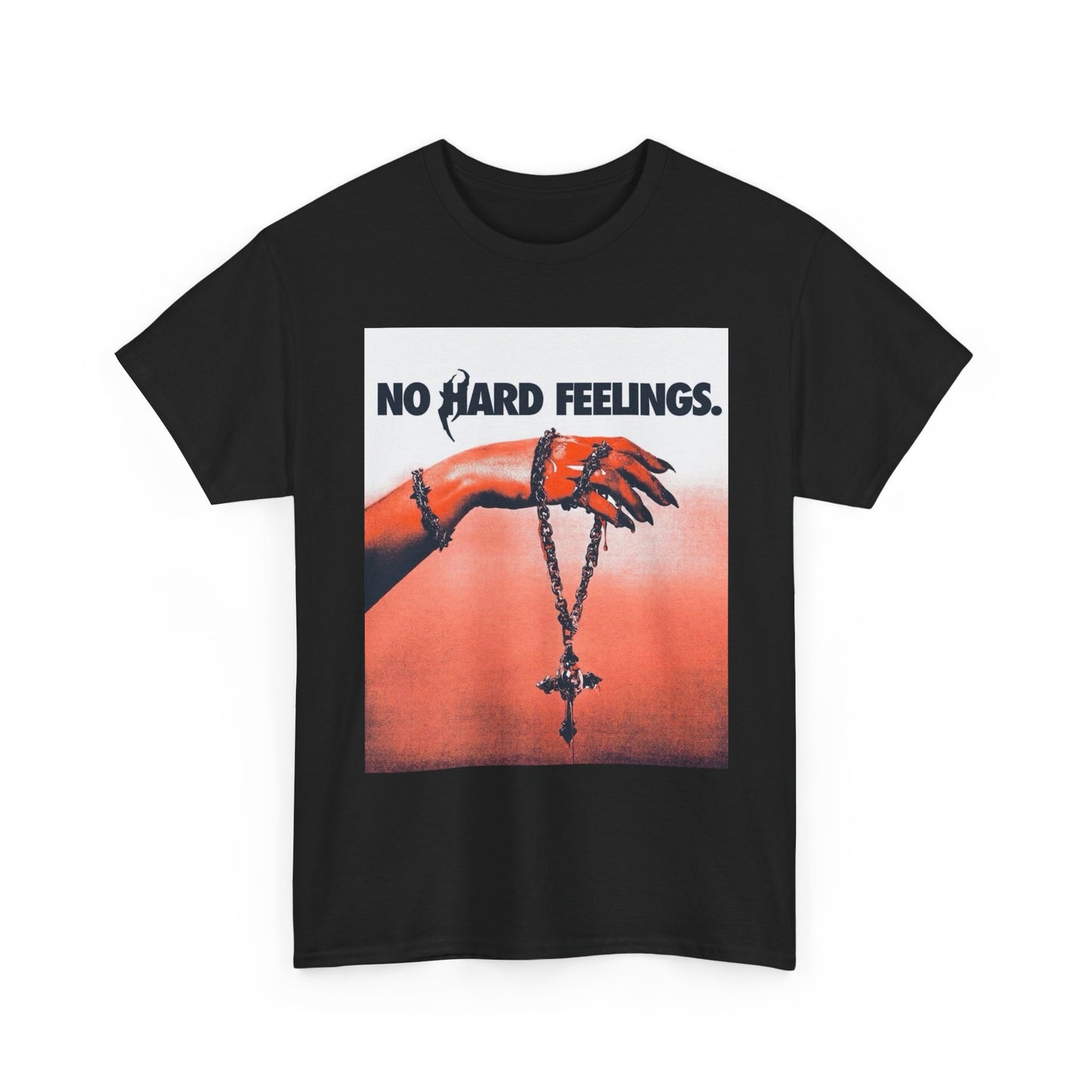 No Hard Feelings Graphic T Shirt NEW Unisex Heavy Cotton Tee