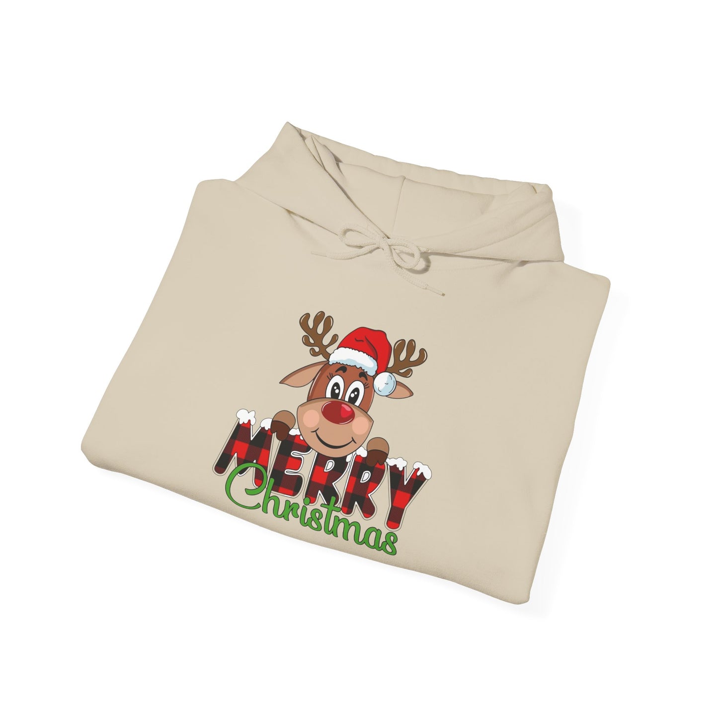 Merry Christmas Graphic Hoodie Unisex Heavy Blend™ Hooded Sweatshirt