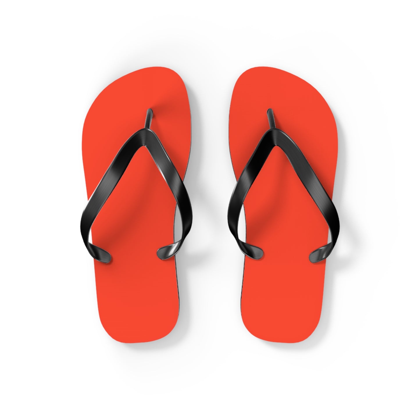 Neon Orange Flip Flops, Sandals Slides, Summer Footwear, Brand New