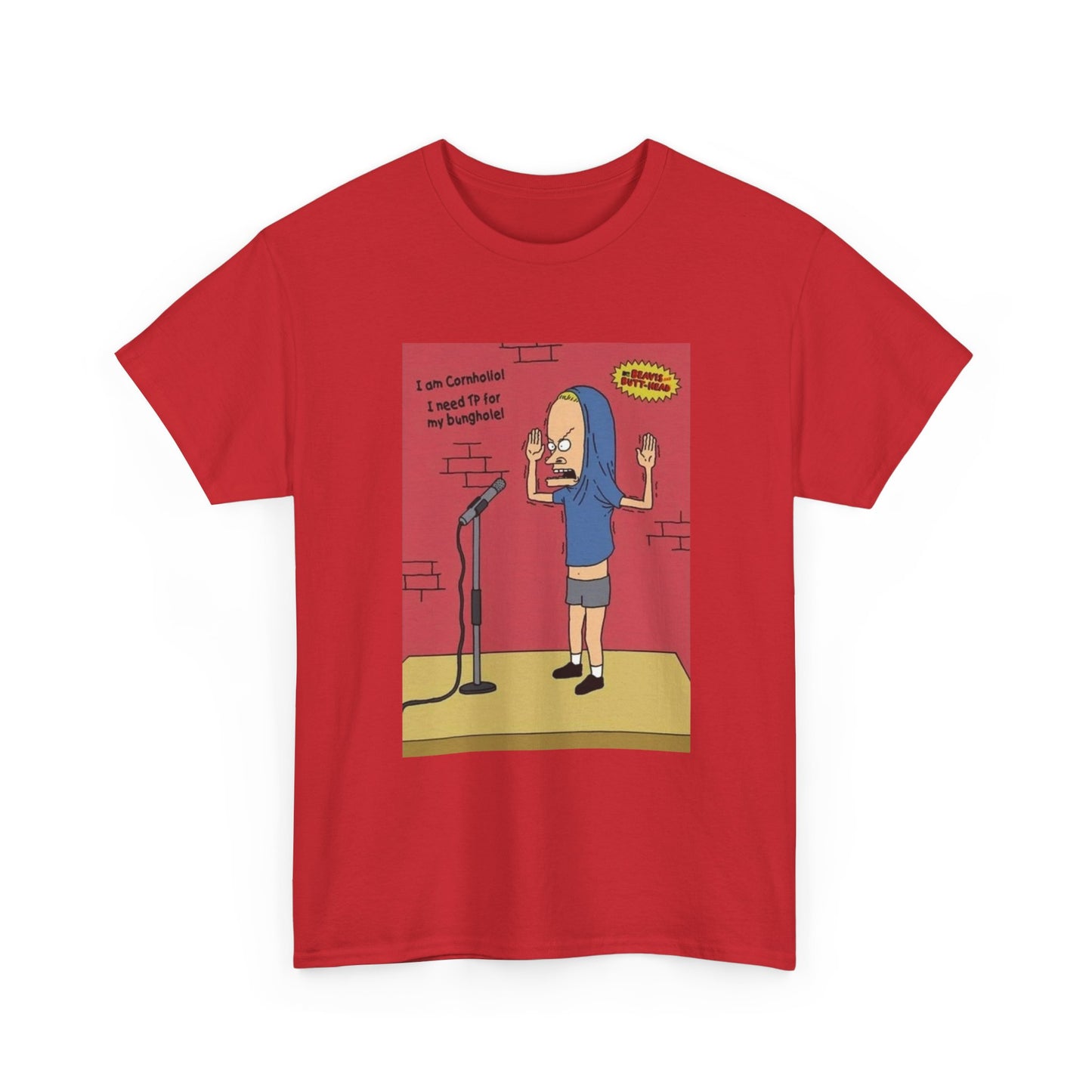 Beavis And Butthead Tshirt Comedy Tv Series Retro Cornholio Unisex Heavy Cotton