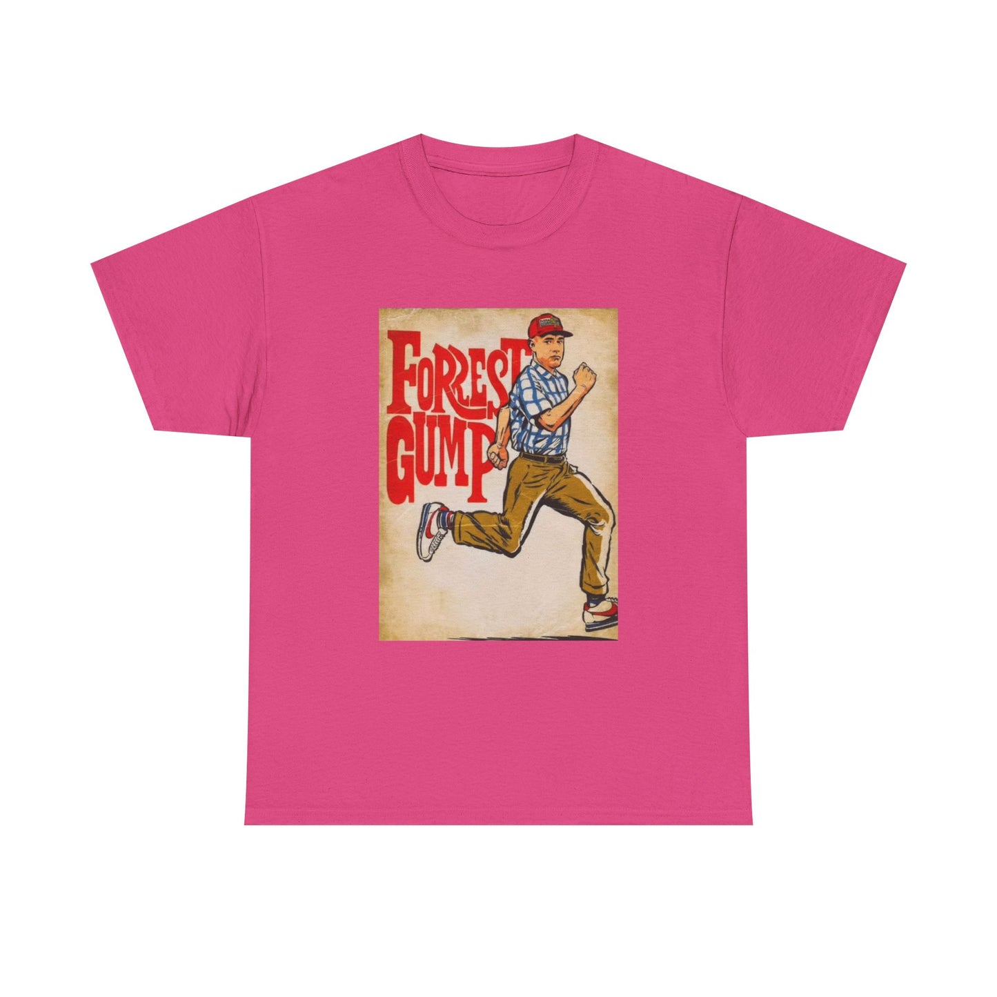 Forrest Gump Tshirt Vintage Retro Movie Poster Unisex Heavy Cotton Tee