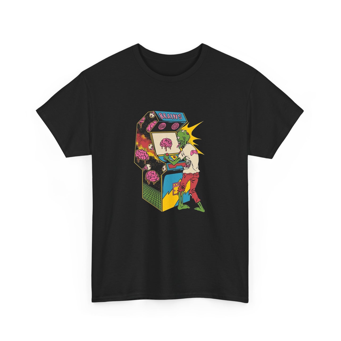 Arcade Zombie Graphic T Shirt Unisex Heavy Cotton NEW Tee