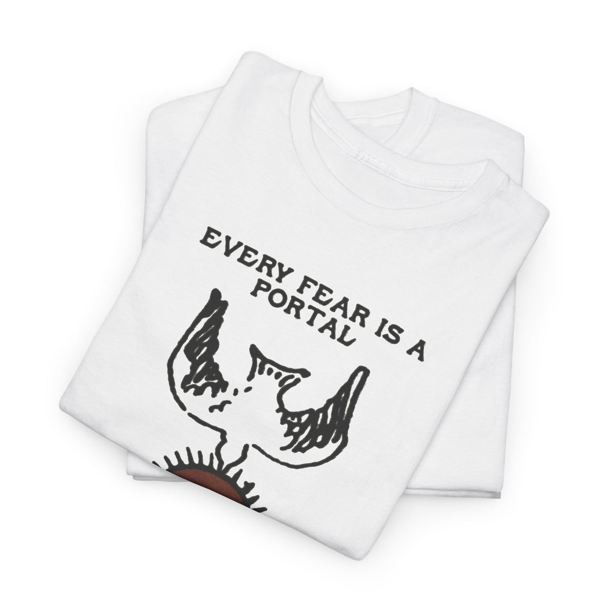 Every Fear Is a Portal Raven Sun Graphic T-Shirt Men's Tee