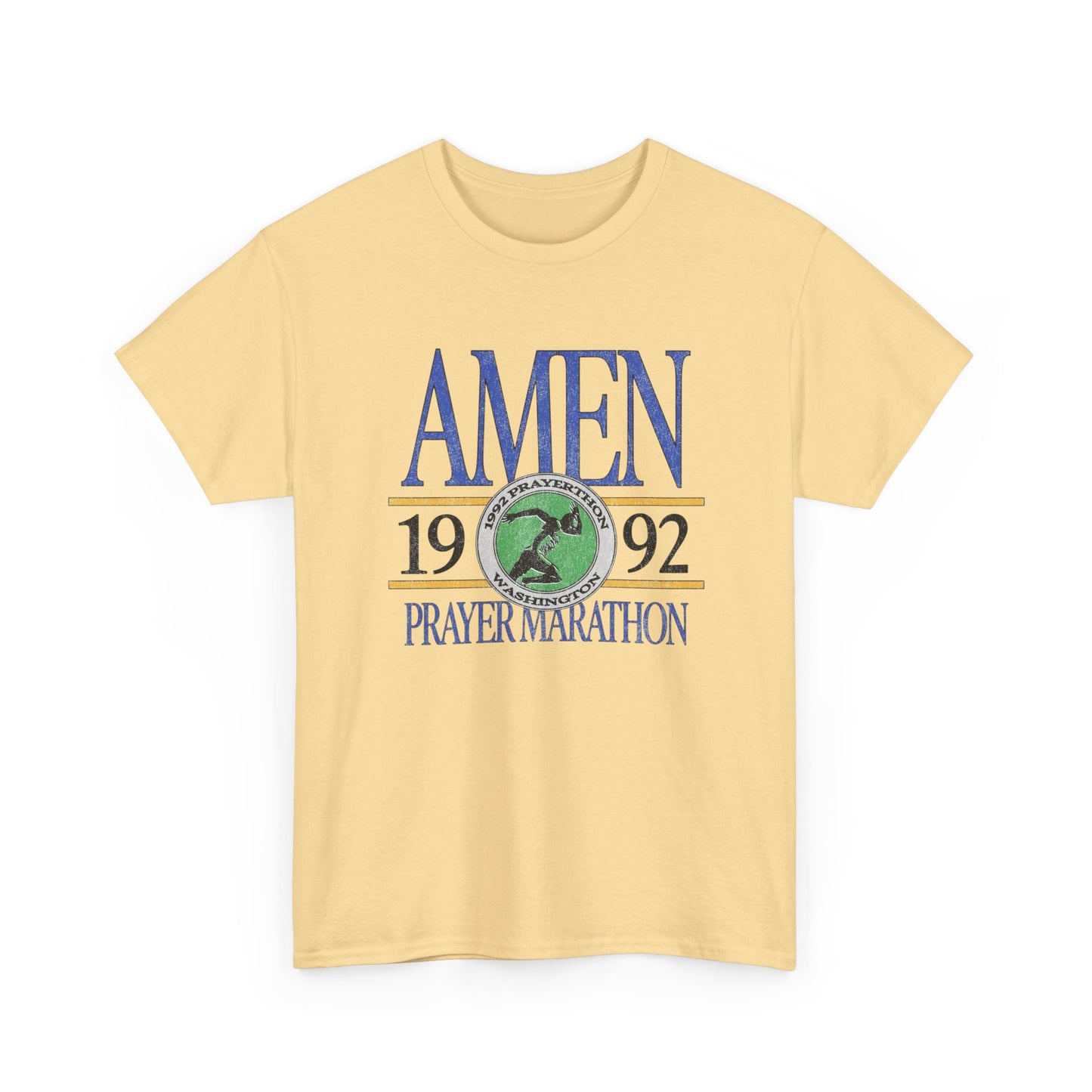 Prayer Marathon Graphic T Shirt Unisex Heavy Cotton Tee