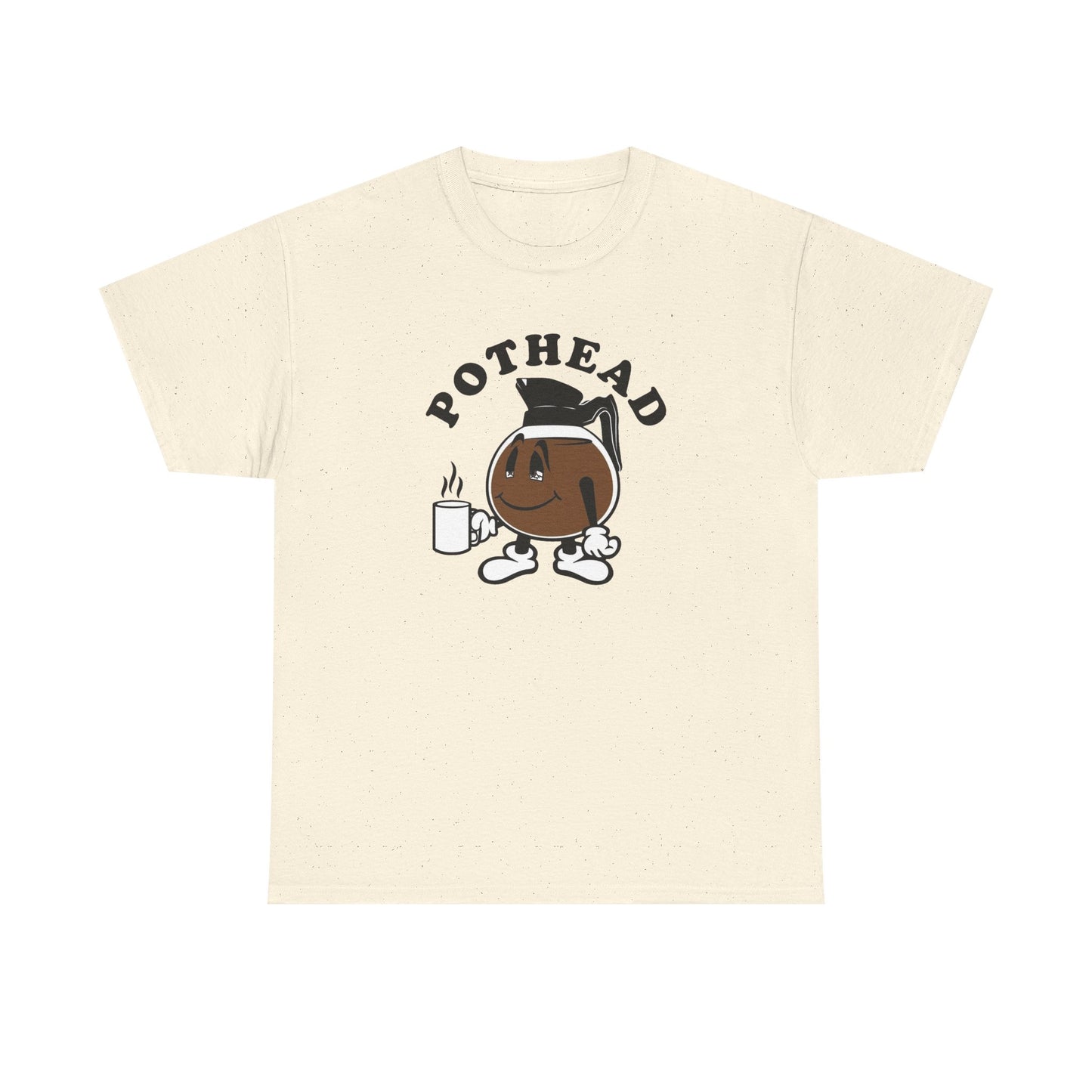Pothead Funny Coffee Jokes Graphic T Shirt NEW Unisex Heavy Cotton Tee
