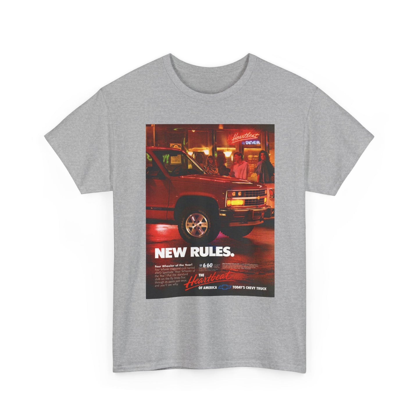 Chevy Trucks Graphic T Shirt Vintage 90s Retro Unisex Heavy Cotton Tee