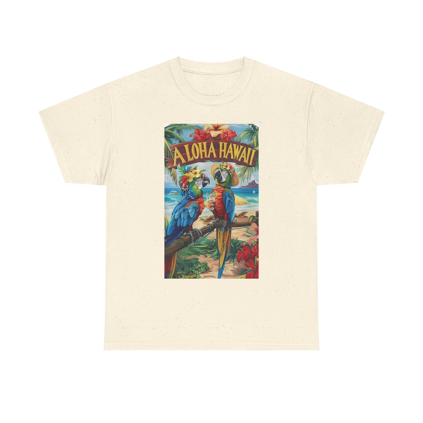 Aloha Hawaii Graphic T Shirt Unisex Heavy Cotton Tee
