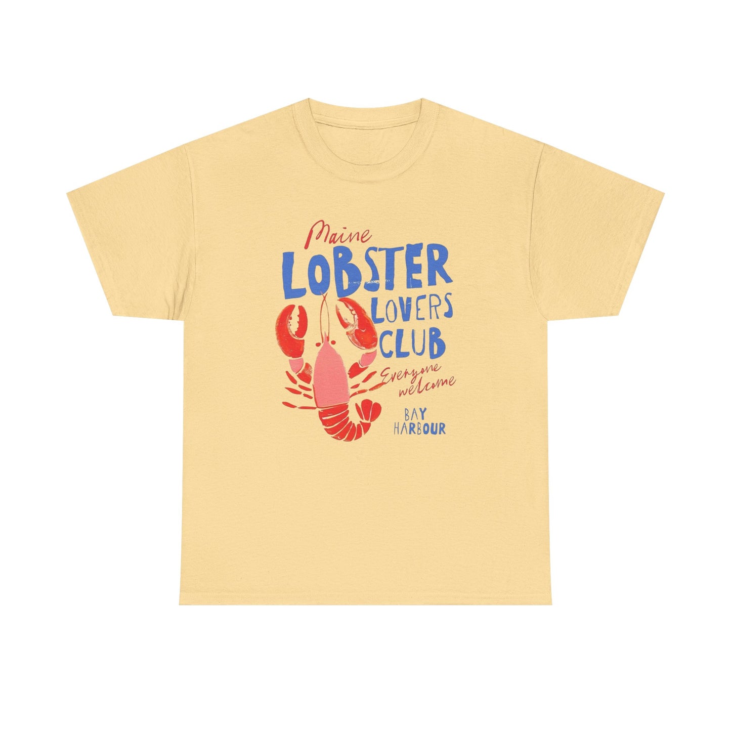 Maine Lobster Lovers Club Graphic T Shirt NEW ADULT