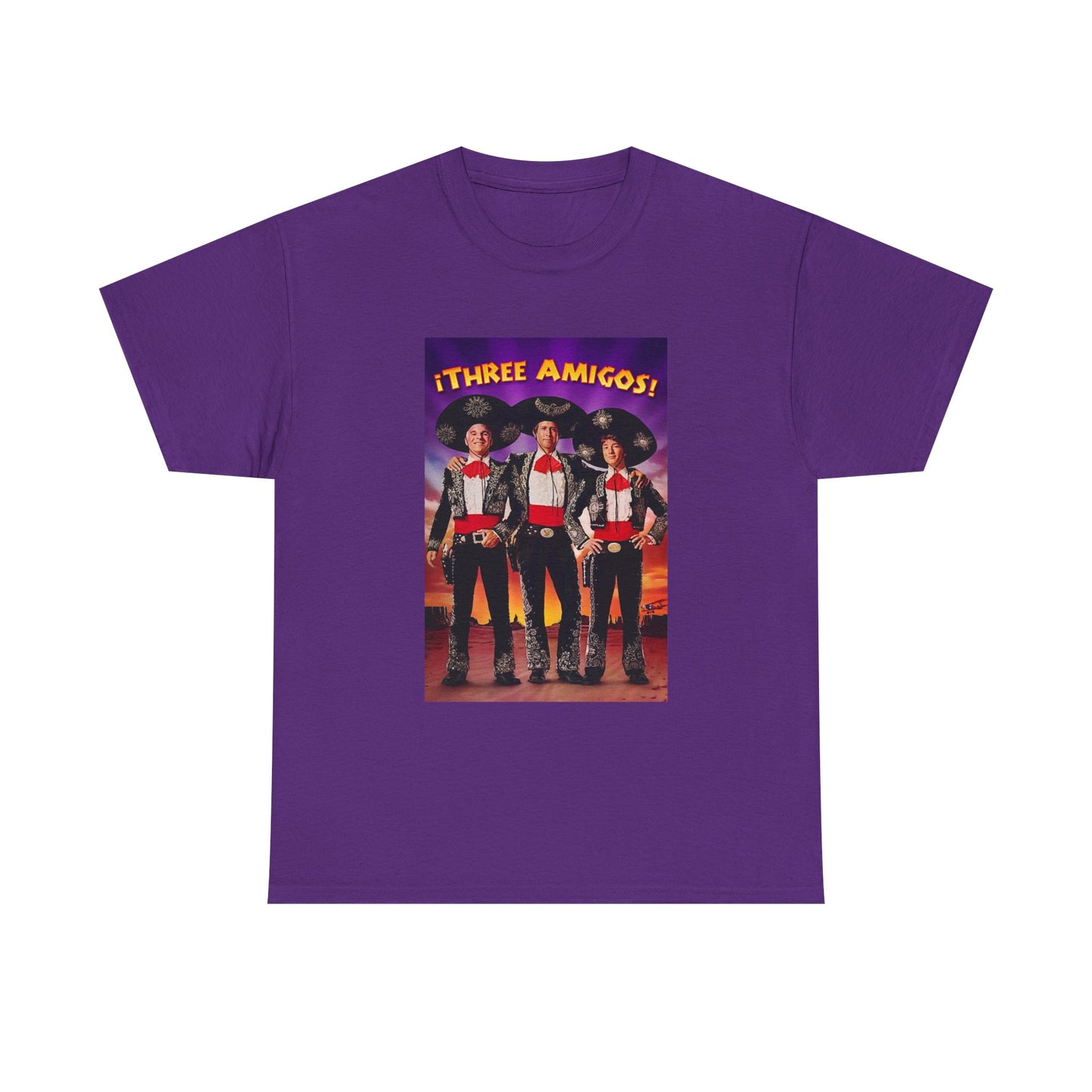 Three Amigos Tshirt Steve Martin Graphic Vintage Comedy Unisex Heavy Cotton Tee