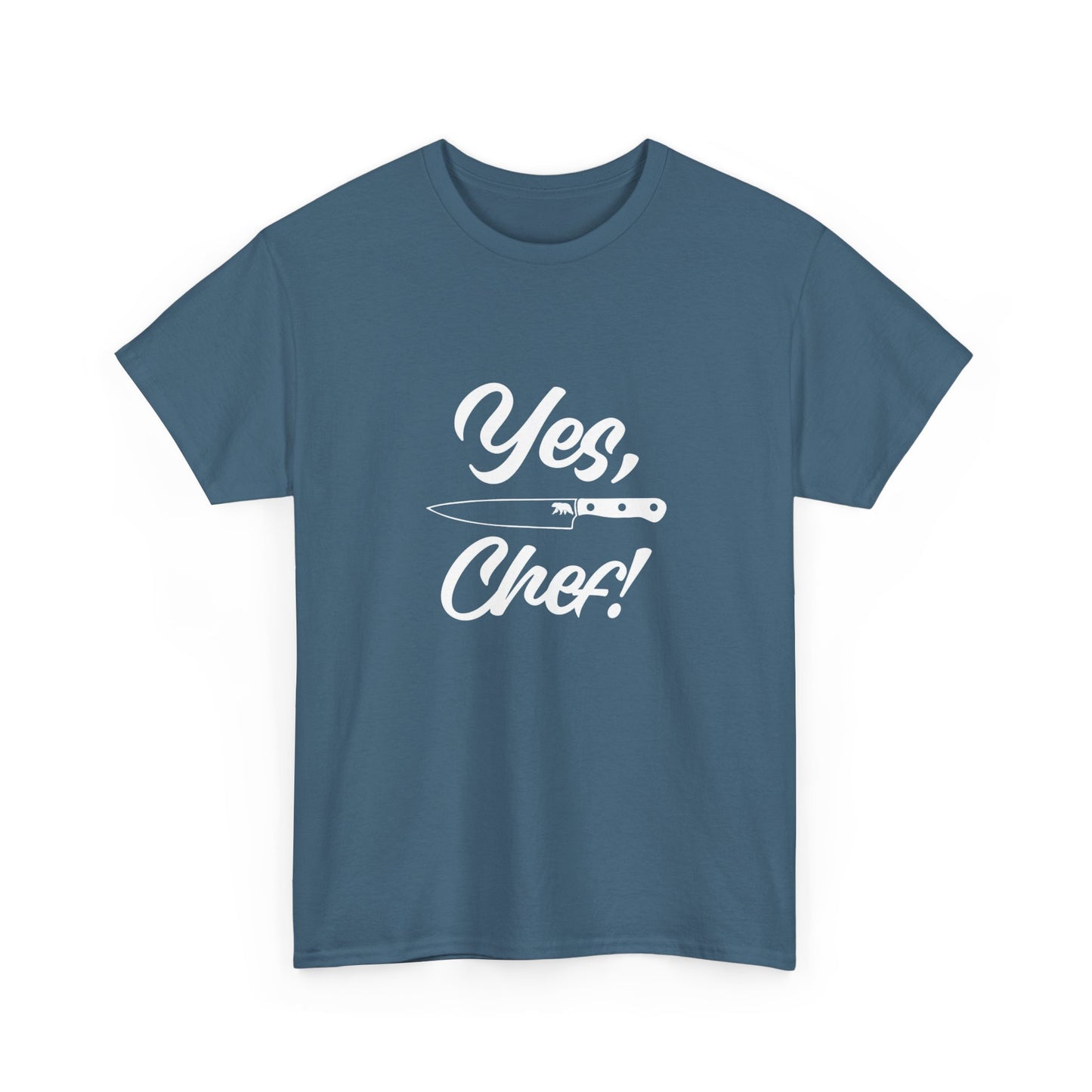 Yes Chef Kitchen Knifes Graphic T-Shirt Cotton Tee New Gift Vintage