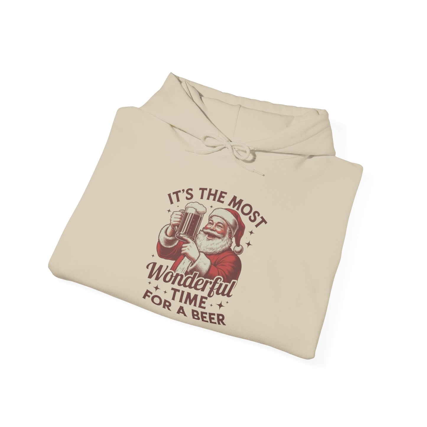 Santa's Beers Christmas Graphic Hoodie Unisex Heavy Blend™ Hooded Sweatshirt
