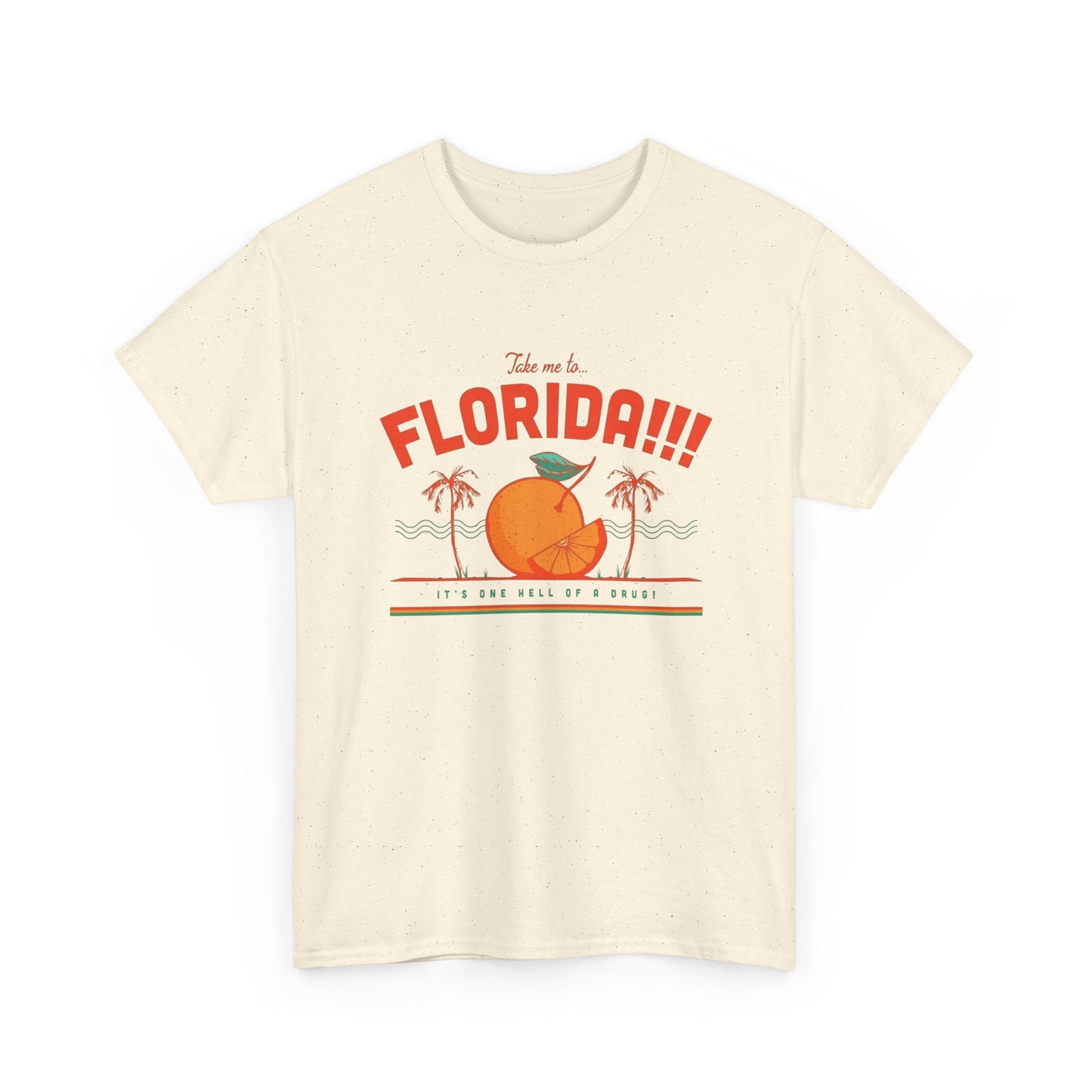 Take Me To Florida Funny Graphic T Shirt NEW Unisex Heavy Cotton Tee