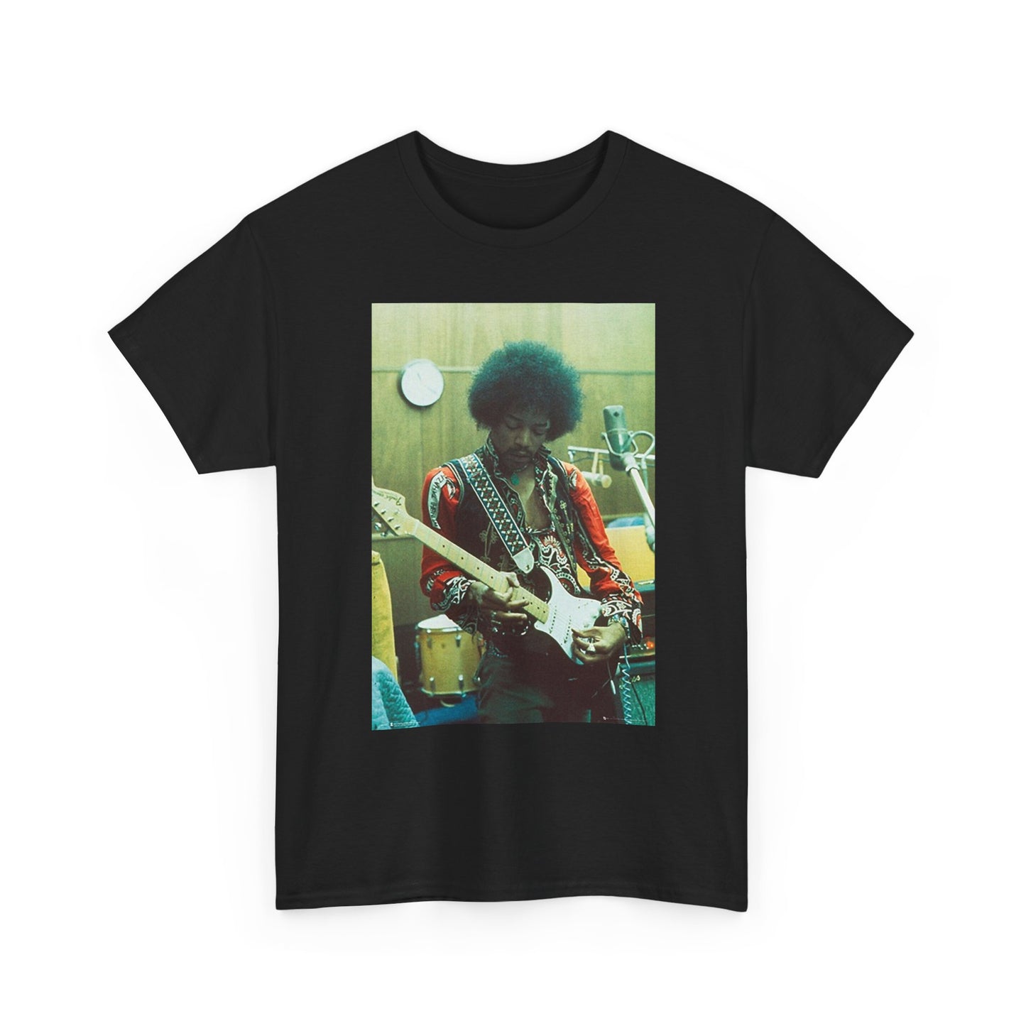 Jimi Hendrix Graphic T Shirt Vintage Photo Unisex Heavy Cotton Tee 4