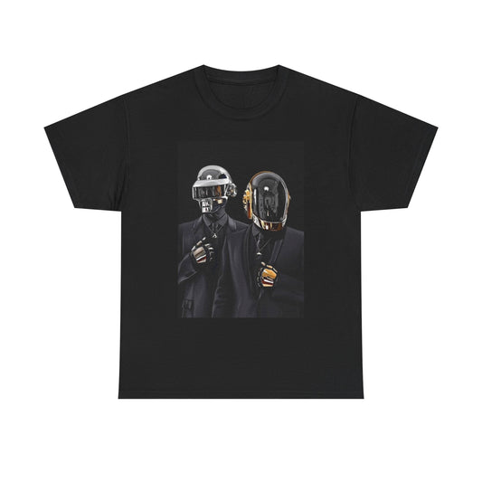 Daft Punk Graphic T Shirt EDM Poster Vintage Unisex Heavy Cotton Tee