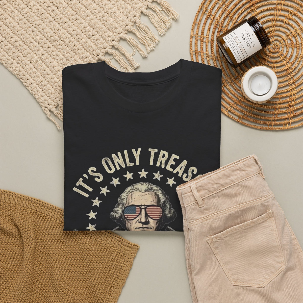 Its Only Treason If You Lose Graphic T Shirt Men's Heavy Cotton Tee