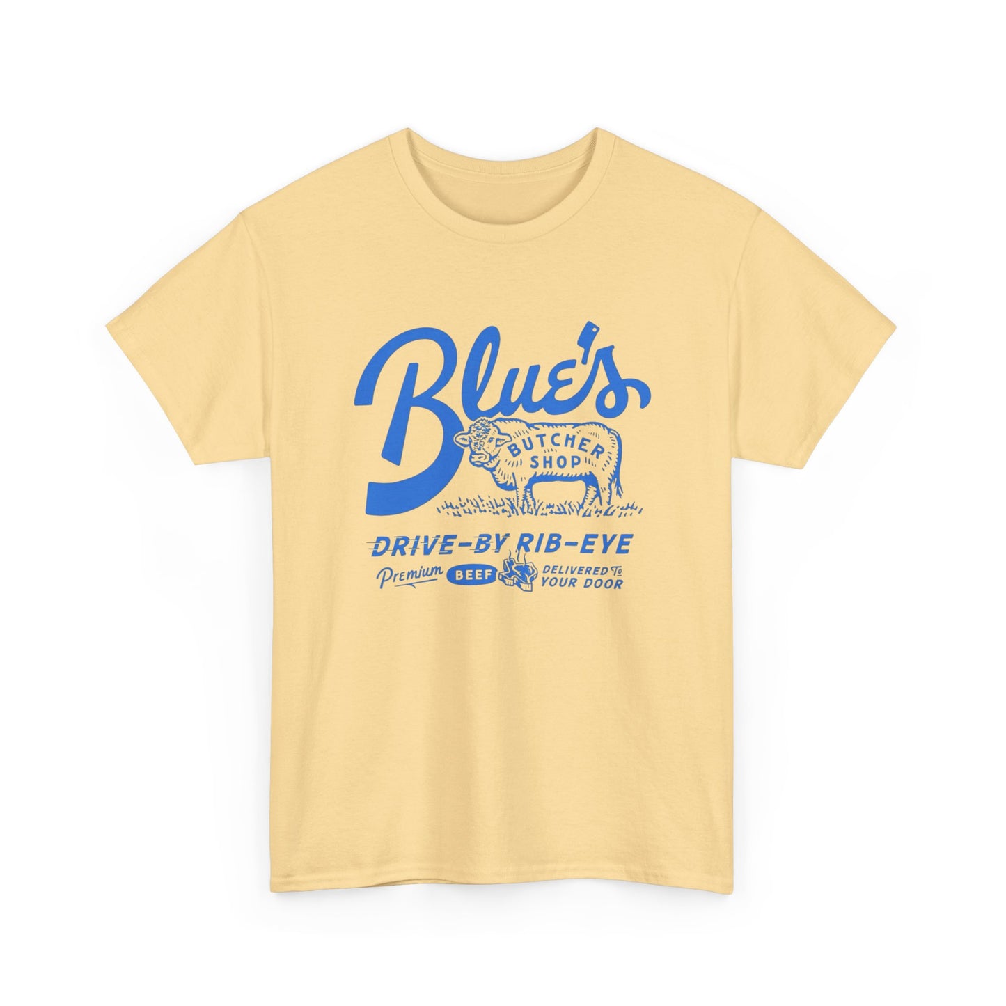 Vintage Butcher Shop Beef Graphic T Shirt NEW ADULT TEE Cotton