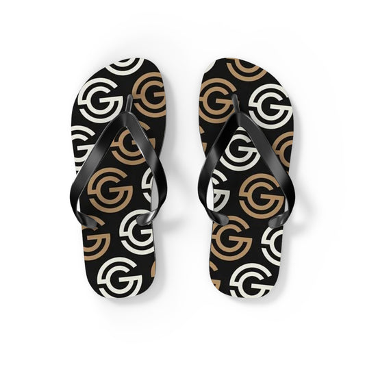 Tan And White Flip Flops, Sandals Slides, Summer Footwear, Brand New