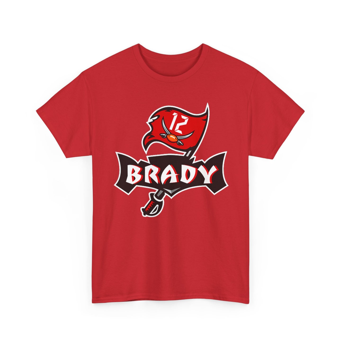 Tom Brady buccaneers T-shirt tb12 logo football Unisex Heavy Cotton Tee