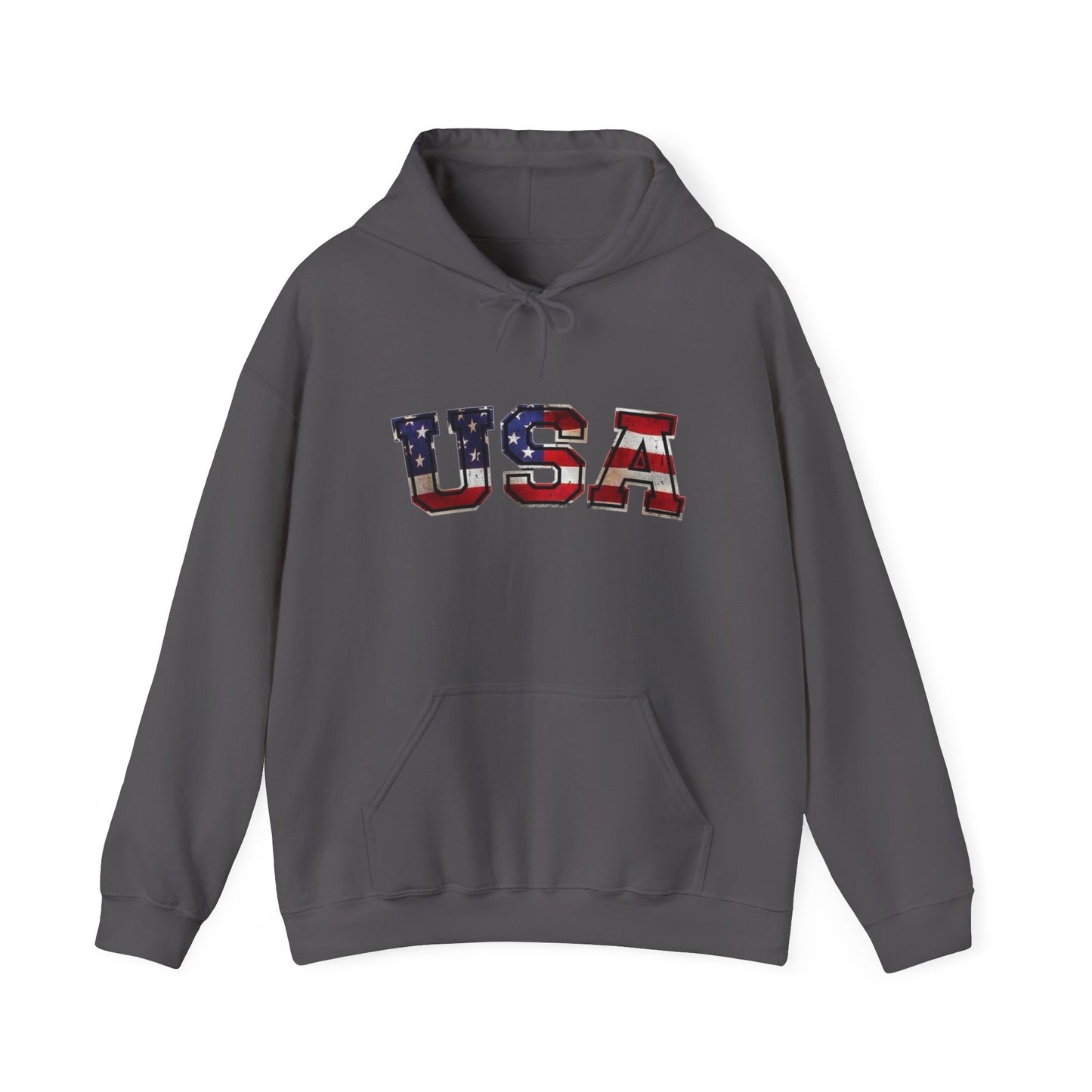 USA Logo American Flag Freedom Graphic Hoodie Heavy Blend™ Hooded Sweatshirt