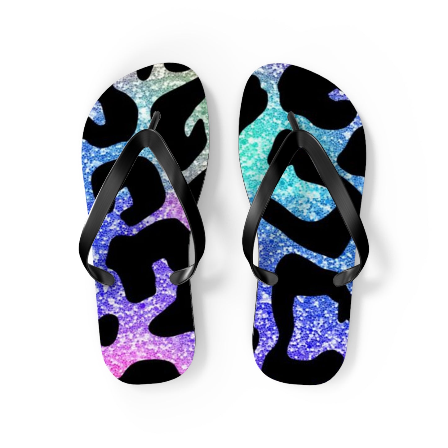 Glitter Animal Beach Sandals, Slides for Summer, Flip Flops, Water Resistant