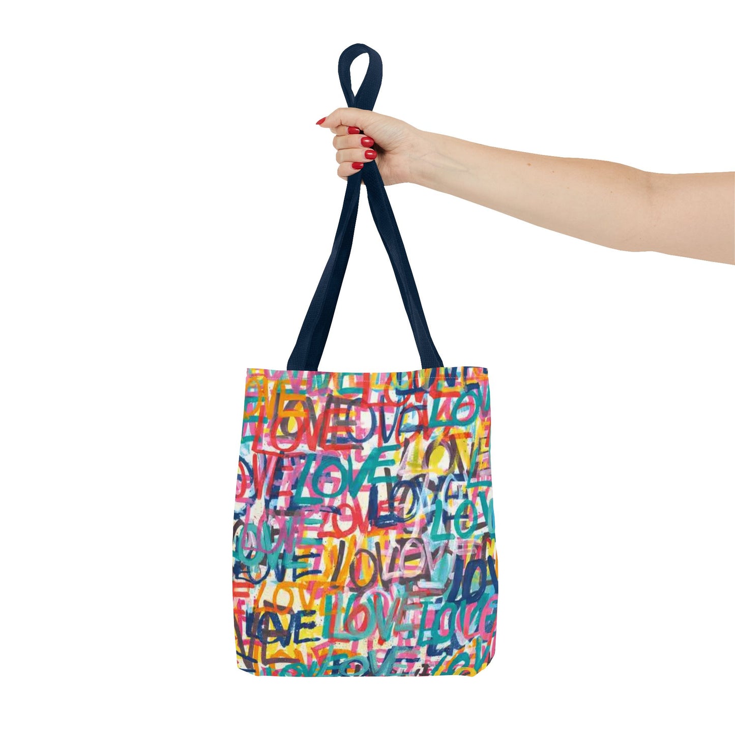 LOVE Multi Color BRAND NEW Modern Purse - Pocketbook - Travel Tote Bag (AOP)