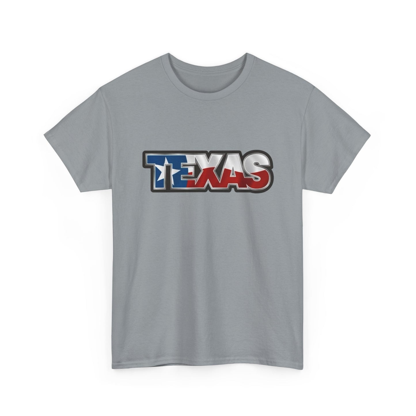 Texas American Flag USA BBQ Graphic T Shirt NEW GIFT Unisex Heavy Cotton Tee