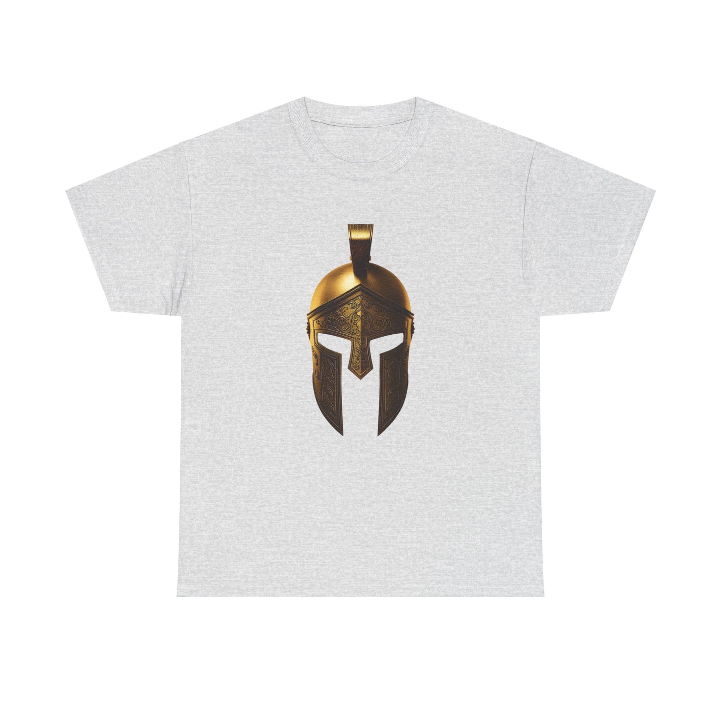 Spartan Warrior Helmet Graphic T Shirt Unisex Heavy Cotton Tee
