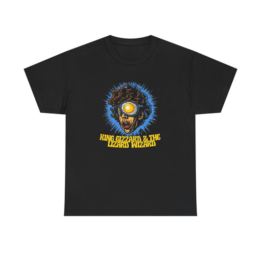 The Lizard Wizard Graphic T Shirt Unisex Heavy Cotton NEW Tee