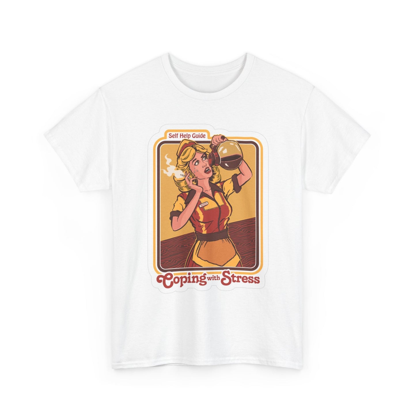 Coping With Stress Funny Graphic T Shirt S-5XL Unisex Heavy Cotton Tee