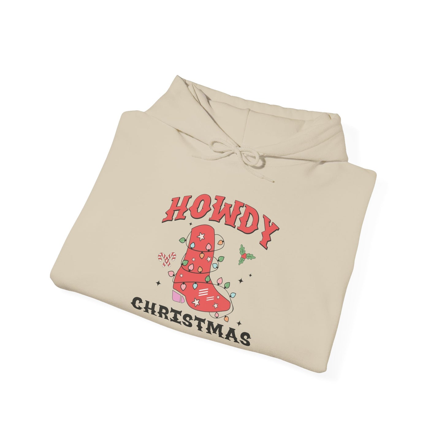 Howdy Christmas Graphic Hoodie Unisex Heavy Blend™ Hooded Sweatshirt