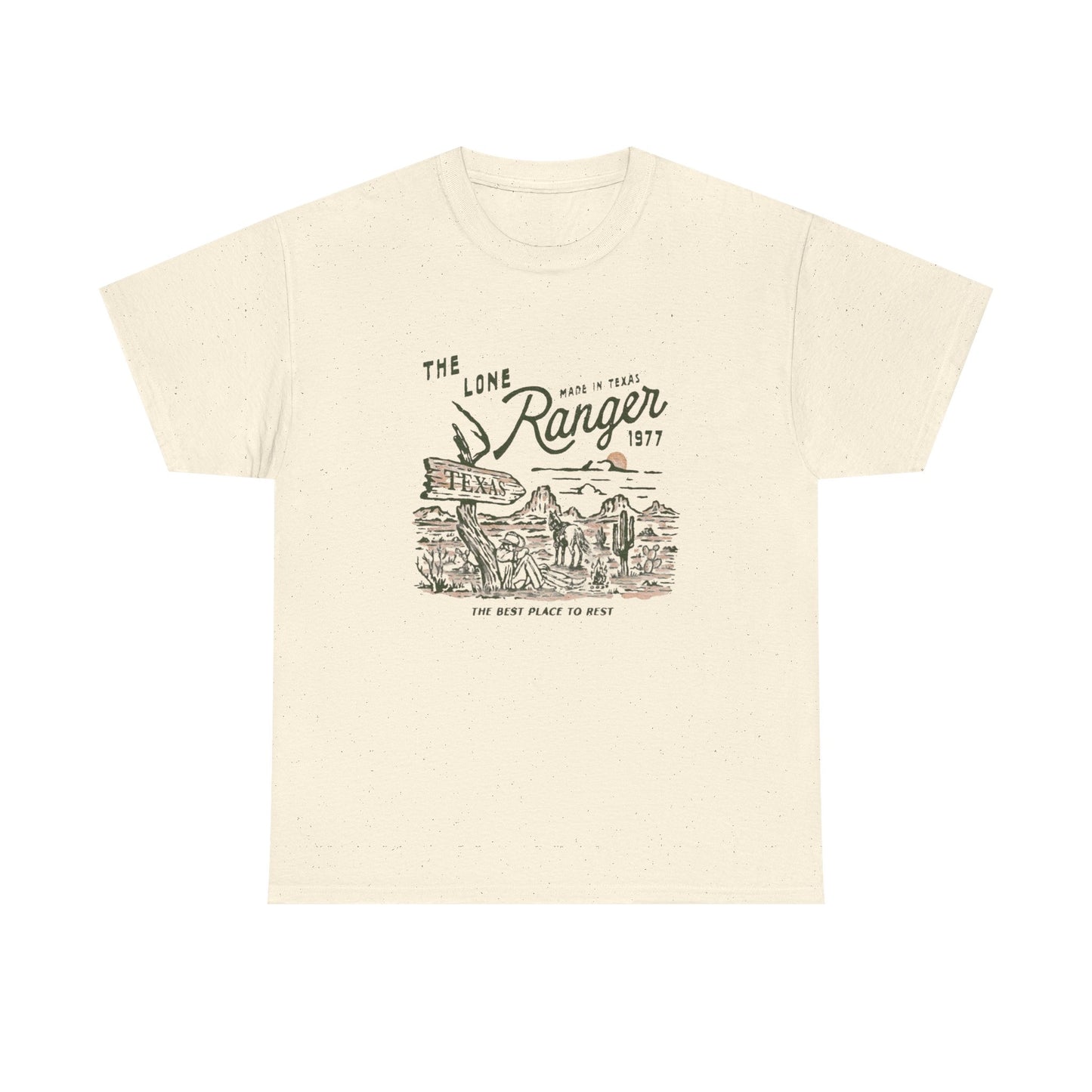 The Lone Ranger Texas Graphic T Shirt Unisex Heavy Cotton Tee