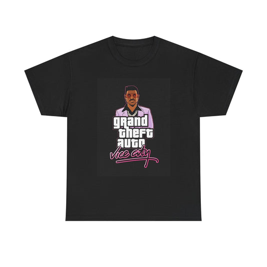Grand Theft Auto Tshirt Vice City Retro Gaming Graphic Unisex Heavy Cotton Tee
