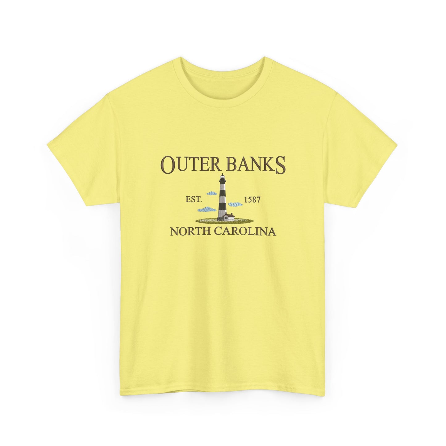 Outer Banks North Carolina Graphic T Shirt NEW Unisex Heavy Cotton Tee