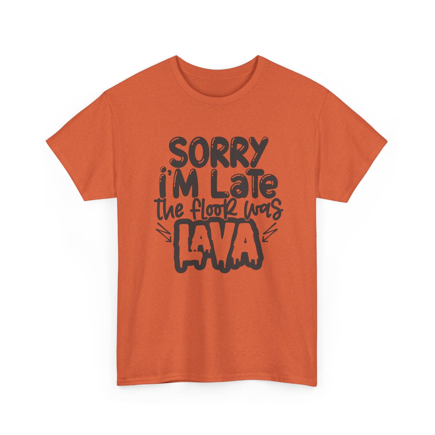 The Floor Was Lava Graphic T Shirt Unisex Heavy Cotton Tee